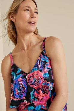 Soft Surroundings Magicsuit By Miraclesuit Chloe Tankini Top- Swimwear