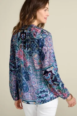 Soft Surroundings Maisie Long Sleeve Top- Tops