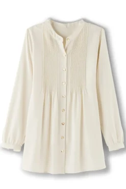 Soft Surroundings Makara Button Tunic- Tops