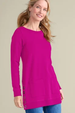 Soft Surroundings Make It Snappy Pullover- Tops