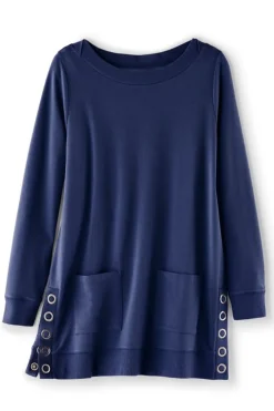 Soft Surroundings Make It Snappy Pullover- Tops