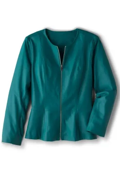 Soft Surroundings Marfa Leather Jacket- Toppers|Jackets & Coats