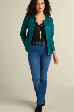 Soft Surroundings Marfa Leather Jacket- Toppers|Jackets & Coats