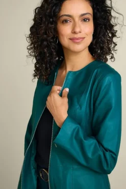 Soft Surroundings Marfa Leather Jacket- Toppers|Jackets & Coats