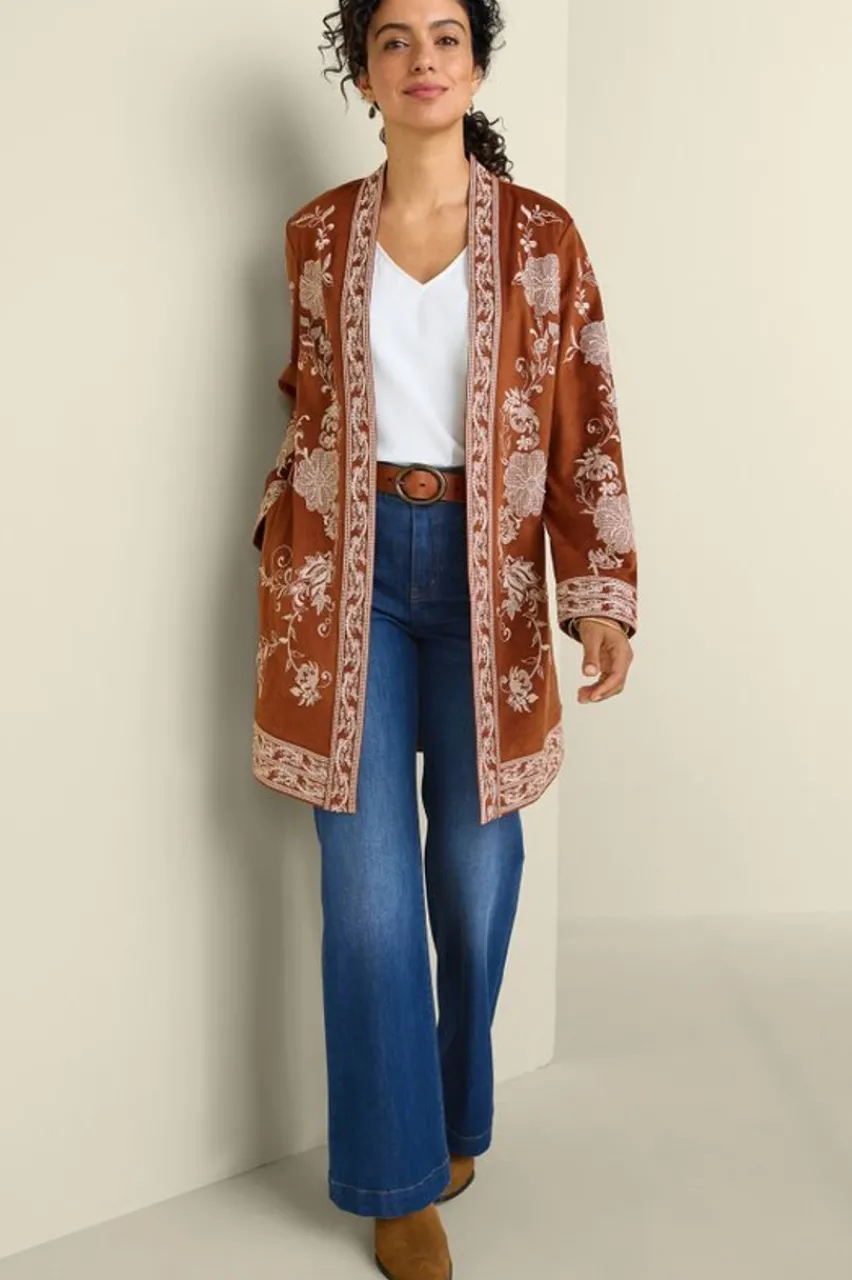 Soft Surroundings Marienne Faux Suede Jacket- Toppers|Jackets & Coats