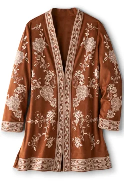 Soft Surroundings Marienne Faux Suede Jacket- Toppers|Jackets & Coats