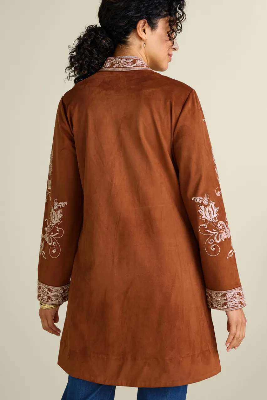 Soft Surroundings Marienne Faux Suede Jacket- Toppers|Jackets & Coats