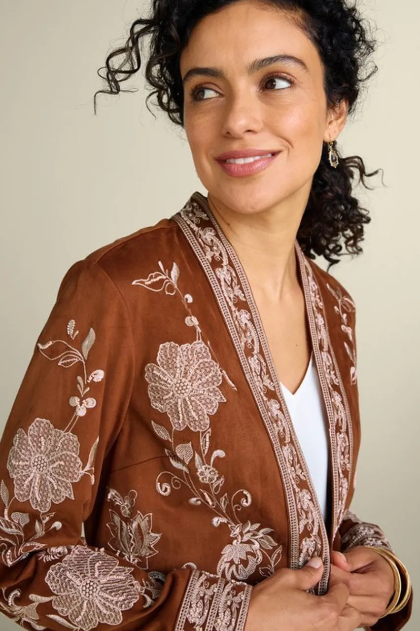 Soft Surroundings Marienne Faux Suede Jacket- Toppers|Jackets & Coats