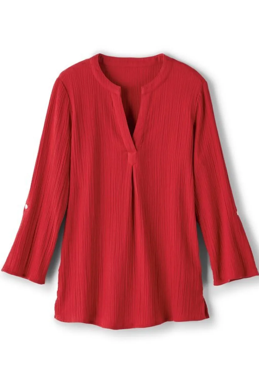 Soft Surroundings Marley Gauze Tunic- Tops|Tunics & Leggings