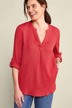 Soft Surroundings Marley Gauze Tunic- Tops|Tunics & Leggings
