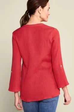 Soft Surroundings Marley Gauze Tunic- Tops|Tunics & Leggings