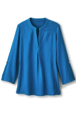 Soft Surroundings Marley Gauze Tunic- Tops|Tunics & Leggings