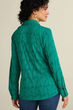 Soft Surroundings Matine Jacquard Tunic & Cami- Tops