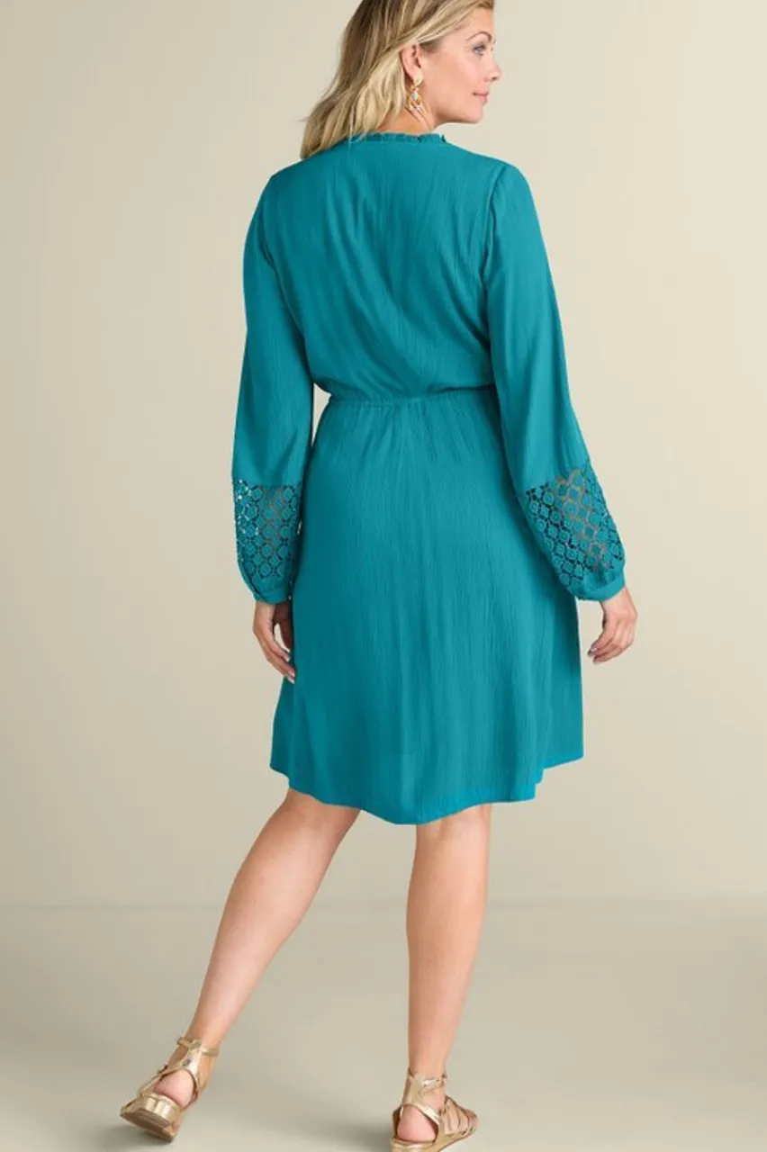 Soft Surroundings Meara Gauze Dress- Dresses