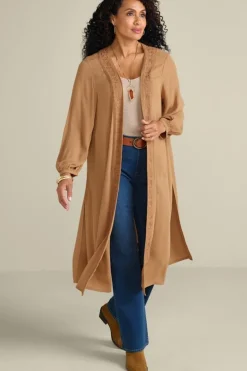 Soft Surroundings Megara Gauze Topper- Toppers|Jackets & Coats