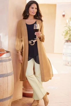 Soft Surroundings Megara Gauze Topper- Toppers|Jackets & Coats
