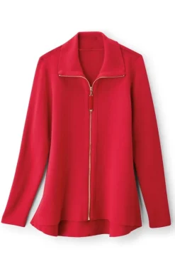 Soft Surroundings Meria Zip Cardi- Tops|Sweaters & Cardigans