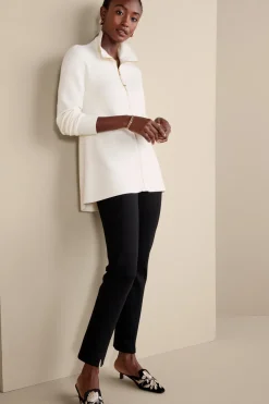 Soft Surroundings Meria Zip Cardi- Tops|Sweaters & Cardigans