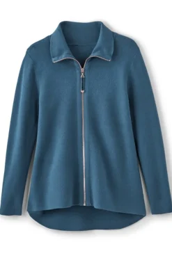 Soft Surroundings Meria Zip Cardi- Tops|Sweaters & Cardigans