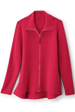 Soft Surroundings Meria Zip Cardi- Tops|Sweaters & Cardigans