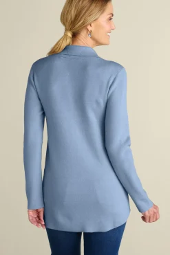 Soft Surroundings Meria Zip Cardi- Tops|Sweaters & Cardigans