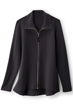 Soft Surroundings Meria Zip Cardi- Tops|Sweaters & Cardigans
