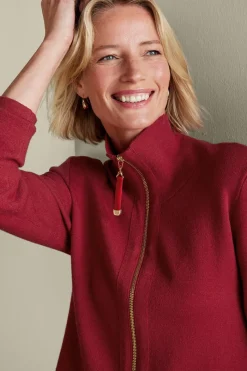 Soft Surroundings Meria Zip Cardi- Tops|Sweaters & Cardigans