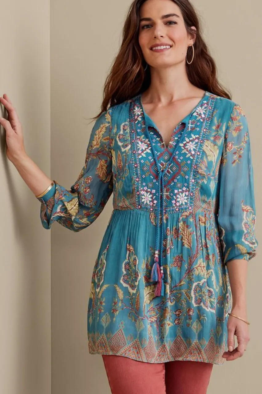 Soft Surroundings Mirapani Tunic- Tops|Tunics & Leggings