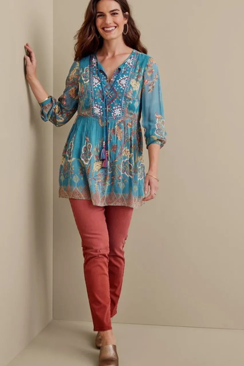 Soft Surroundings Mirapani Tunic- Tops|Tunics & Leggings