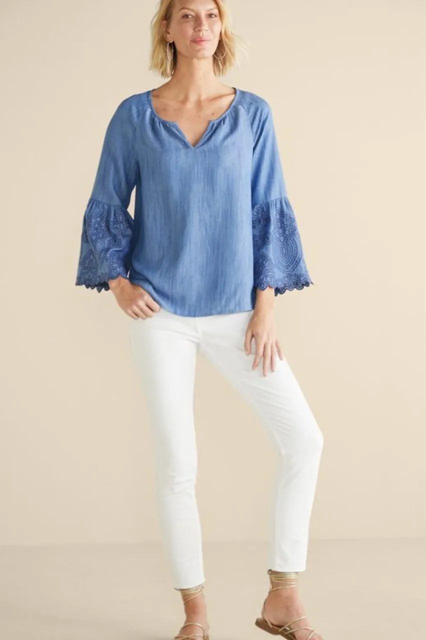 Soft Surroundings Misty Tencel™ Shirt- Tops