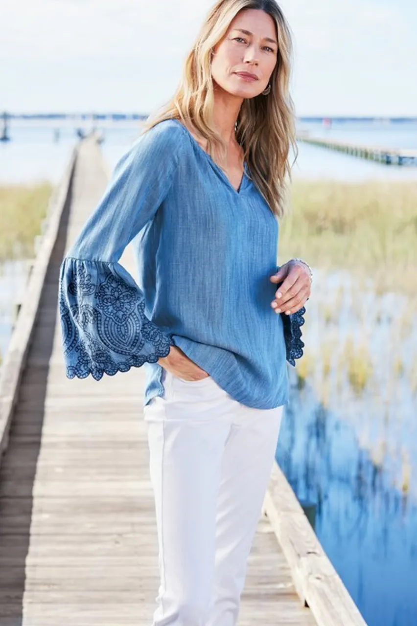 Soft Surroundings Misty Tencel™ Shirt- Tops