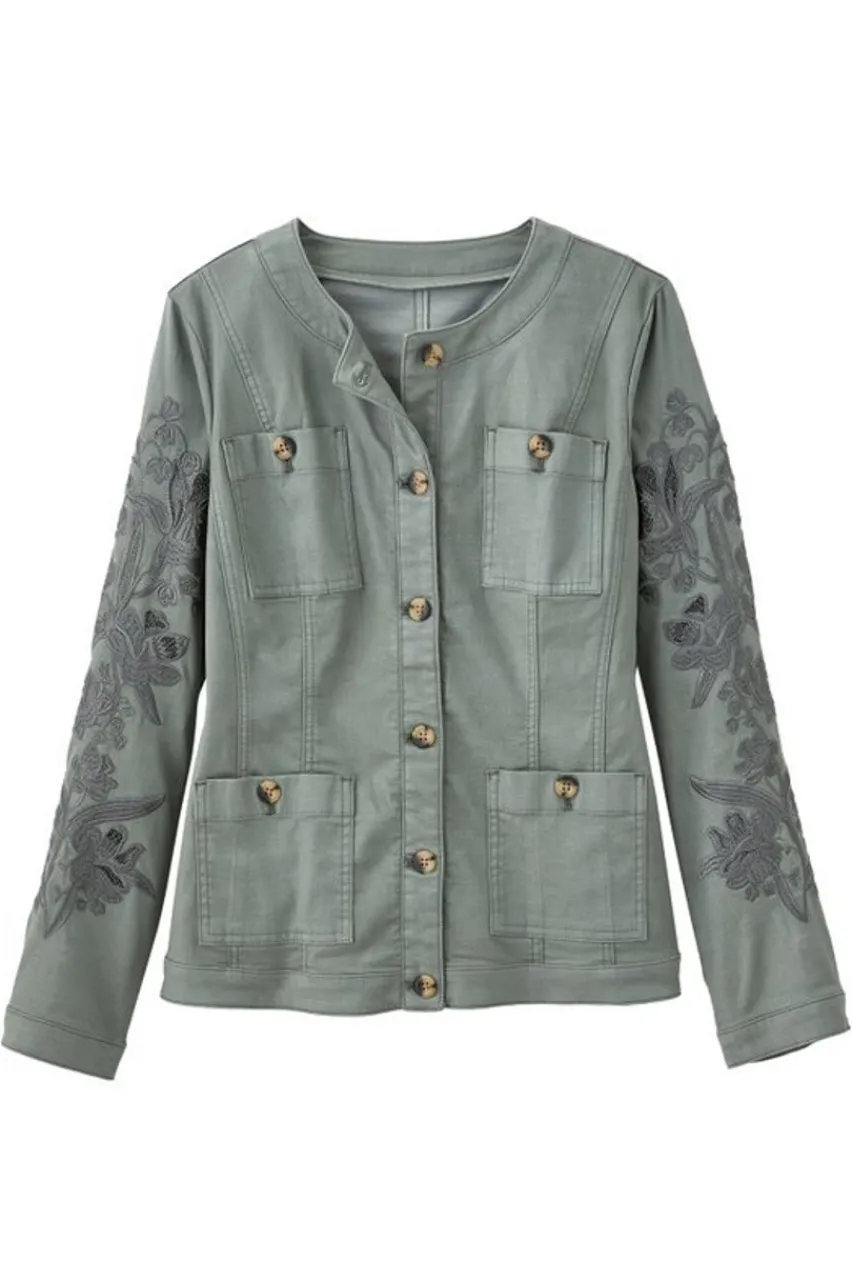 Soft Surroundings Monterey Utility Jacket- Toppers|Jackets & Coats
