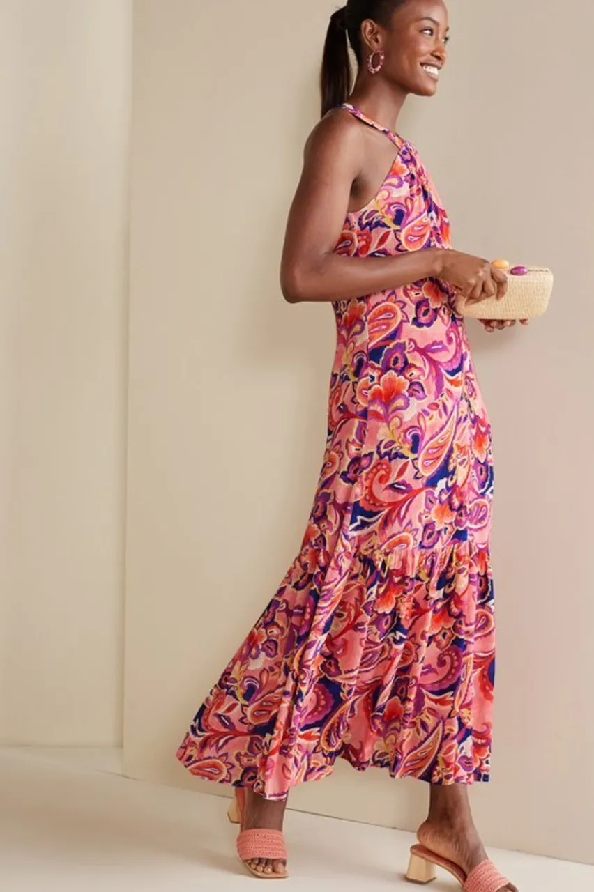 Soft Surroundings Nalani Gauze Maxi Dress- Dresses