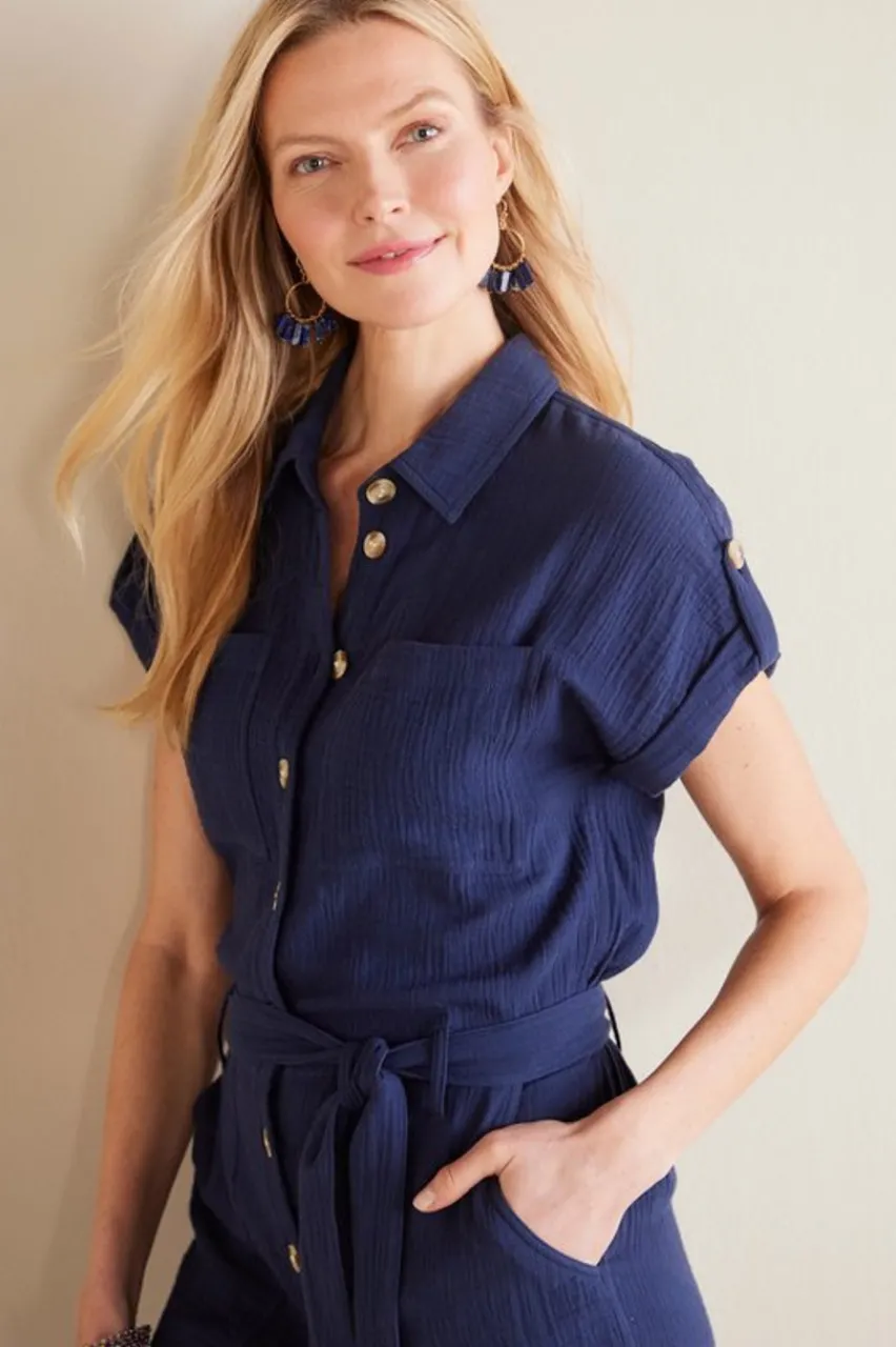 Soft Surroundings Natasha Gauze Jumpsuit- Dresses|Jumpsuits