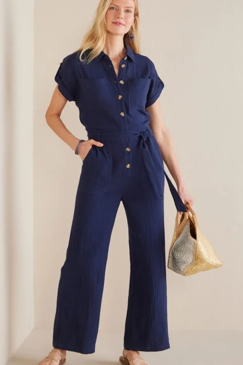 Soft Surroundings Natasha Gauze Jumpsuit- Dresses|Jumpsuits
