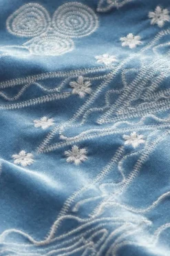 Soft Surroundings Nori Embroidered Velvet Tunic- Tops