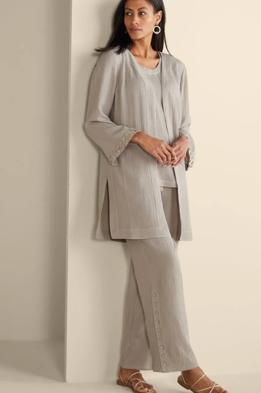 Soft Surroundings Oceo Gauze Topper- Tops|Toppers