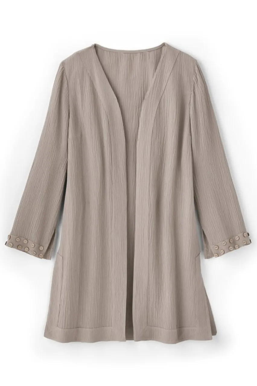 Soft Surroundings Oceo Gauze Topper- Tops|Toppers