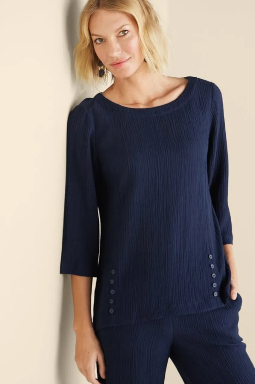 Soft Surroundings Oceo Gauze Tunic- Tops|Tunics & Leggings