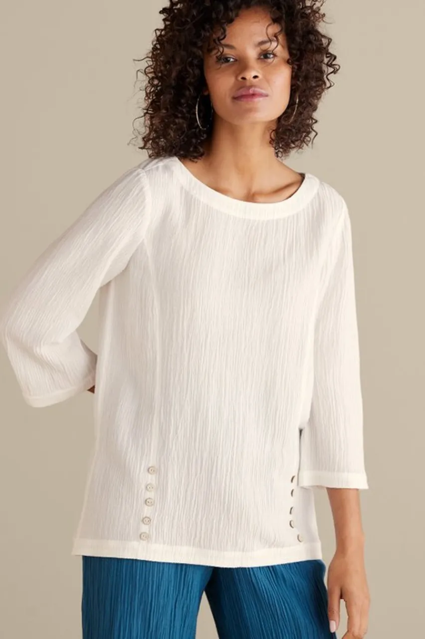 Soft Surroundings Oceo Gauze Tunic- Tops|Tunics & Leggings
