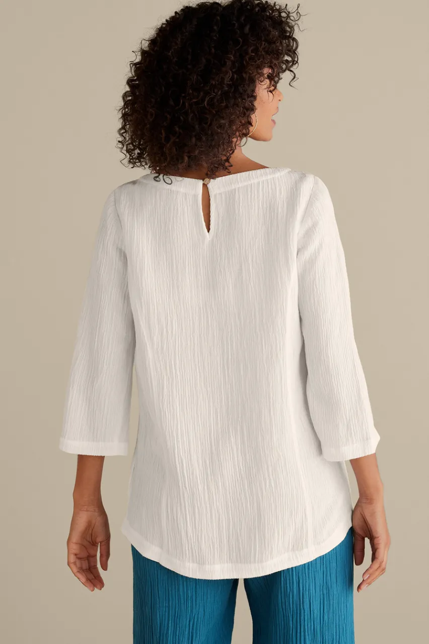 Soft Surroundings Oceo Gauze Tunic- Tops|Tunics & Leggings