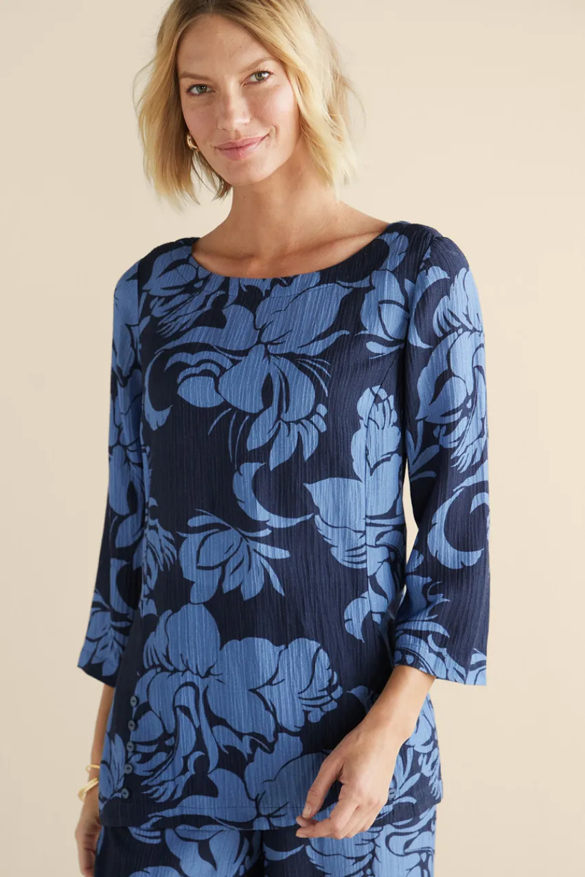Soft Surroundings Oceo Gauze Tunic- Tops|Tunics & Leggings