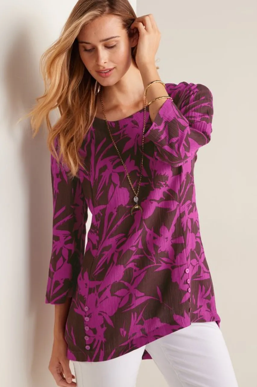 Soft Surroundings Oceo Gauze Tunic- Tops|Tunics & Leggings
