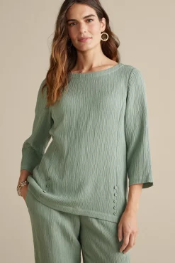 Soft Surroundings Oceo Gauze Tunic- Tops|Tunics & Leggings