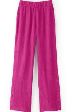 Soft Surroundings Oceo Gauze Wide-Leg Pants- Pants