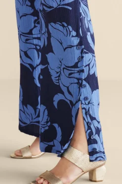 Soft Surroundings Oceo Gauze Wide-Leg Pants- Pants