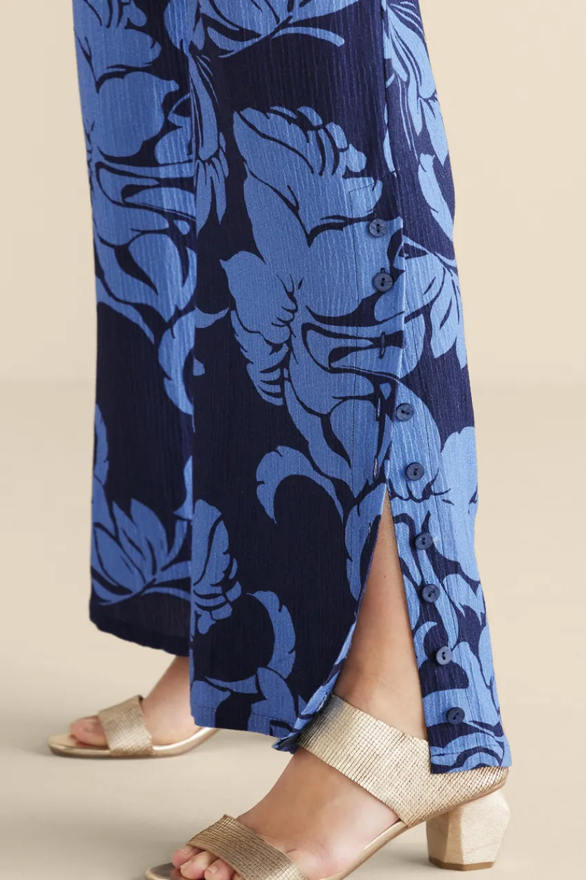 Soft Surroundings Oceo Gauze Wide-Leg Pants- Pants