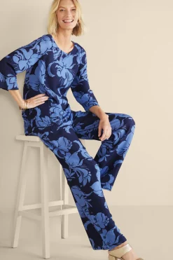 Soft Surroundings Oceo Gauze Wide-Leg Pants- Pants