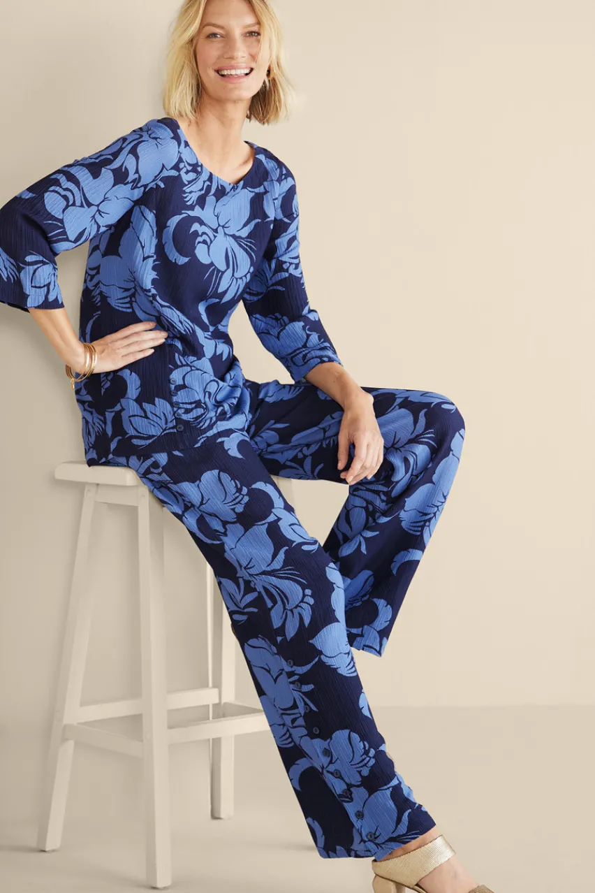 Soft Surroundings Oceo Gauze Wide-Leg Pants- Pants