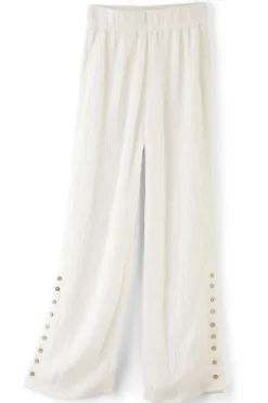 Soft Surroundings Oceo Gauze Wide-Leg Pants- Pants